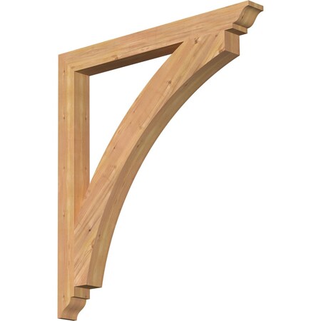 Ekena Millwork Thorton Traditional Smooth Bracket, Western Red Cedar, 3 1/2"W x 38"D x 42"H BKT04X38X42THR01SWR